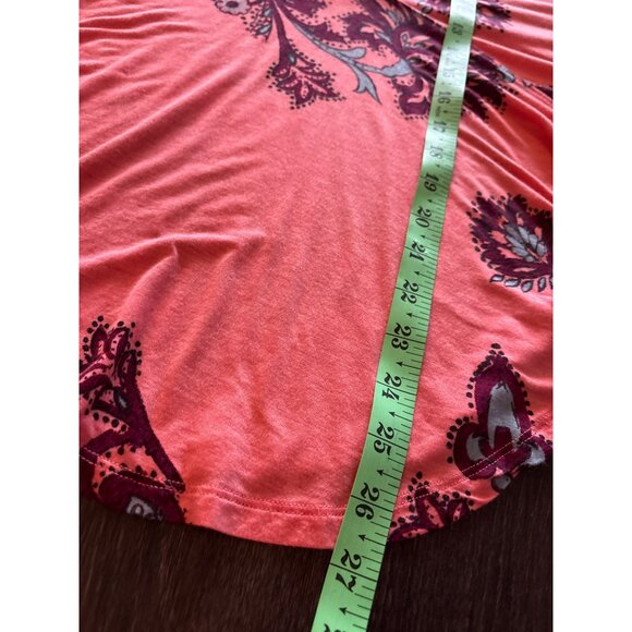 Free People Maui Wowie Floral Print Tie Sides Boho Top With V-Neck & Flowy Sleev - Picture 7 of 8